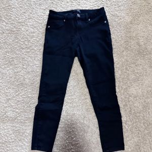 1822 stretch skinny ankle black pants